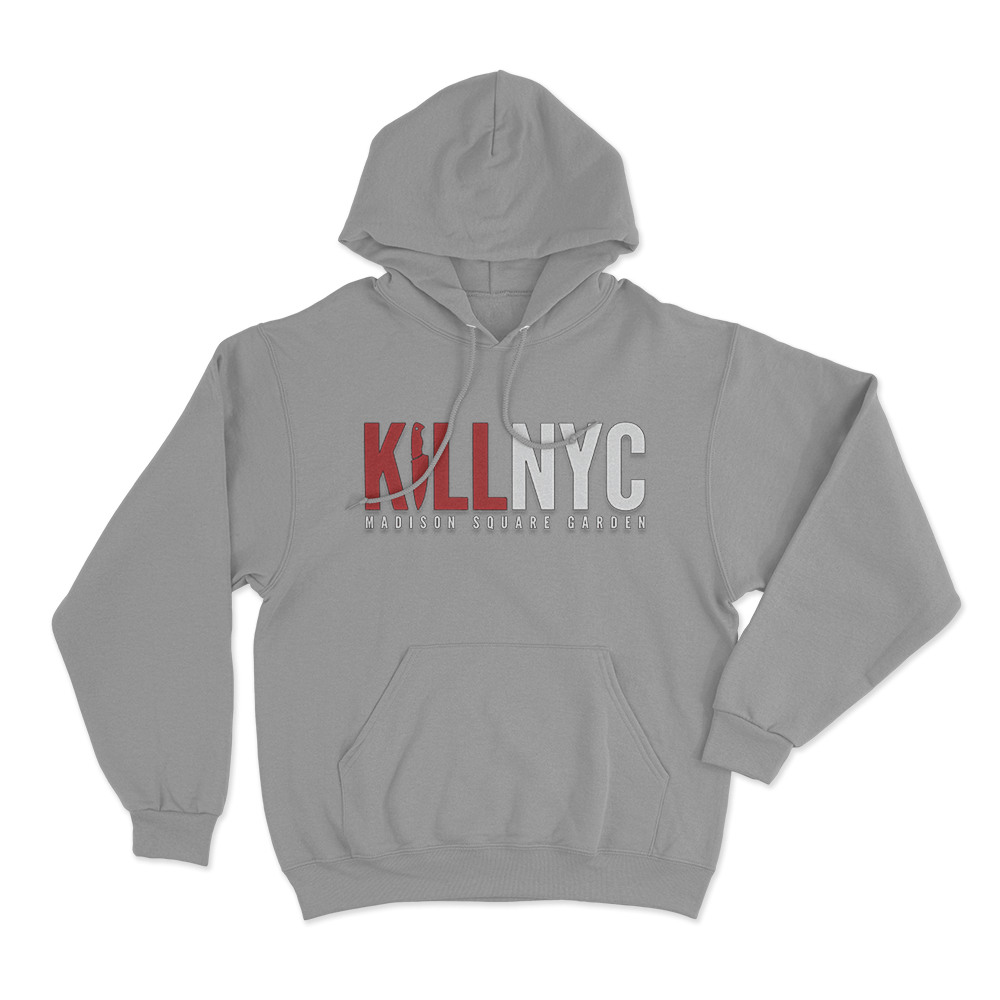 Kill NYC Unisex Hoodie Grey Kill NYC Unisex Hoodie Grey