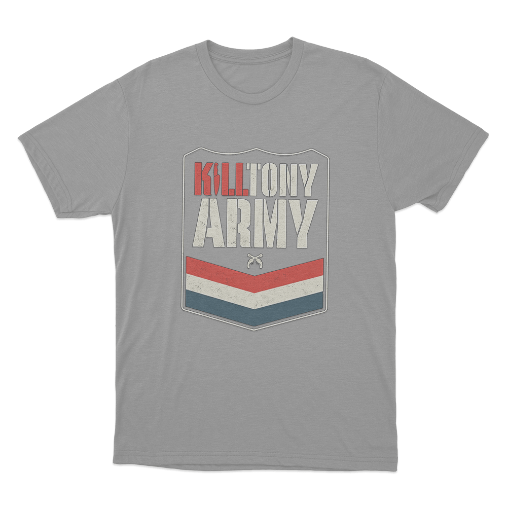 Kill Tony Army Unisex T Shirt Grey Kill Tony Army Unisex T Shirt Grey