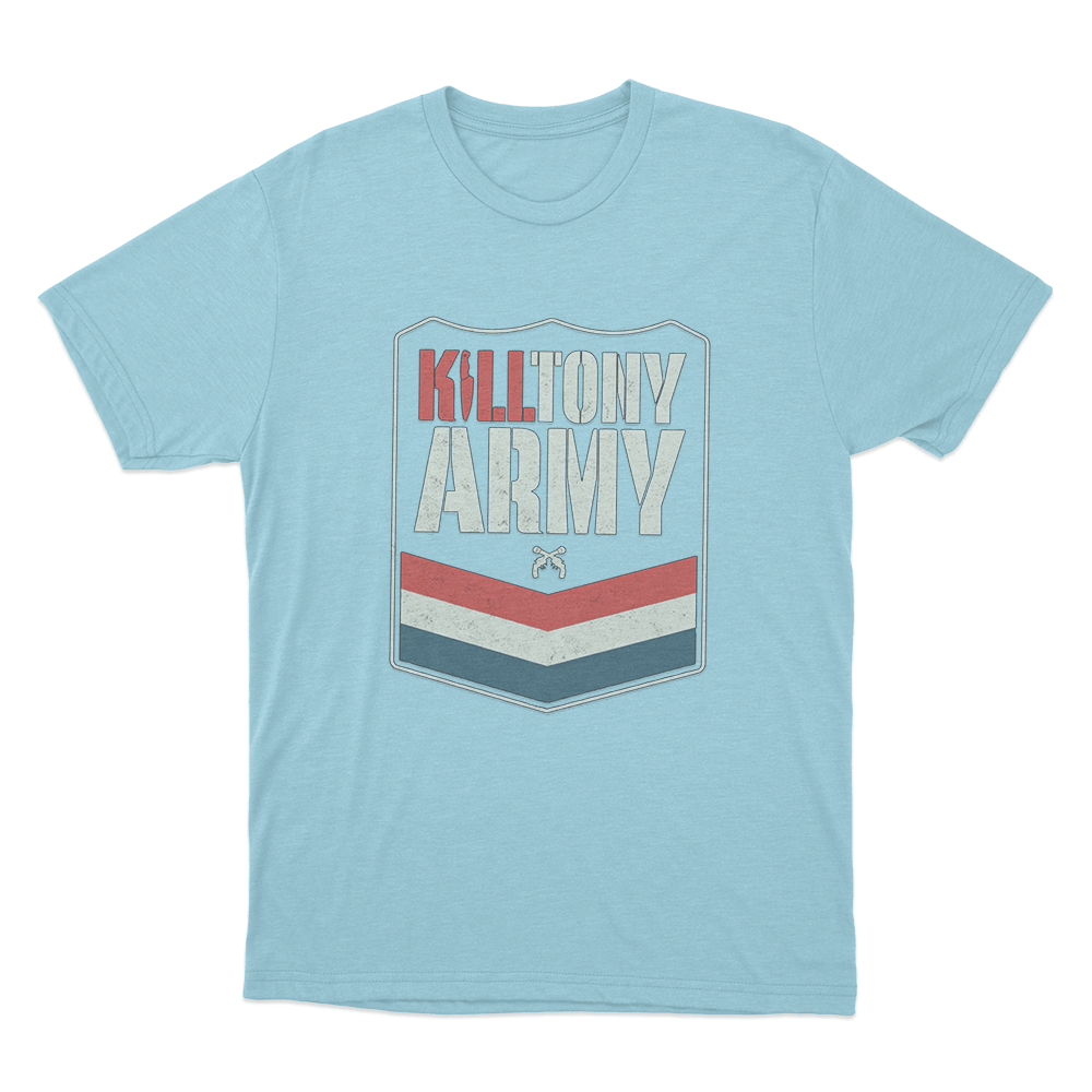 Kill Tony Army Unisex T Shirt Sky Blue Kill Tony Army Unisex T Shirt Sky Blue