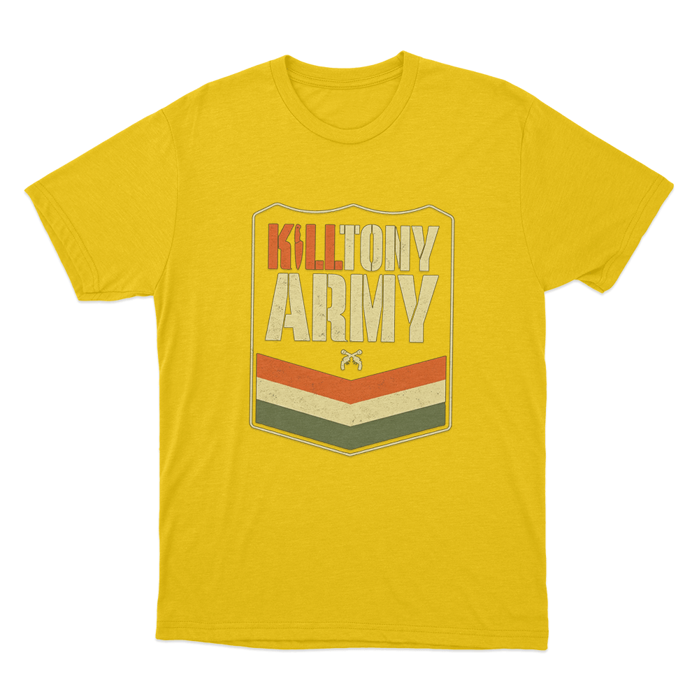Kill Tony Army Unisex T Shirt Yellow Kill Tony Army Unisex T Shirt Yellow