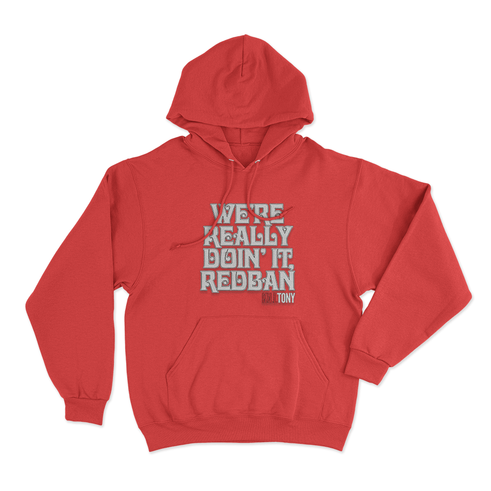 Redban Quote Unisex Hoodie Red Redban Quote Unisex Hoodie Red