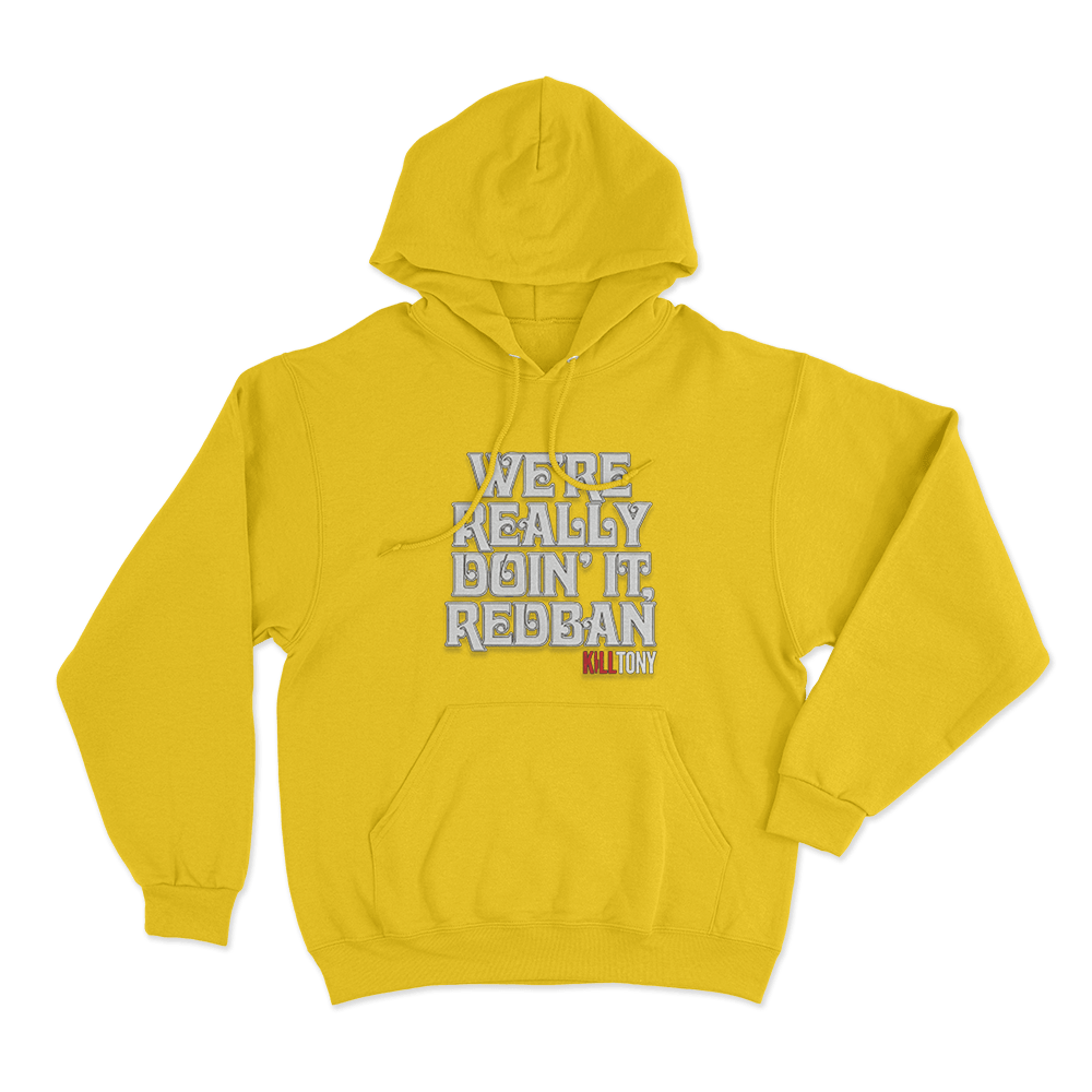 Redban Quote Unisex Hoodie Yellow Redban Quote Unisex Hoodie Yellow